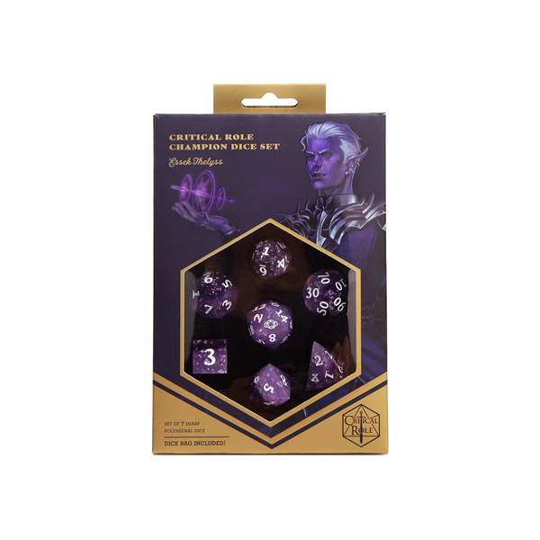Critical Role Champion Dice Set: Essek Thelyss