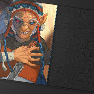 Critical Role: Bells Hells - Portrait Series Chetney Pock O'Pea Black-Stitched Playmat for Tabletop Gaming