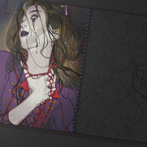 Critical Role: Bells Hells - Portrait Series Laudna Black-Stitched Playmat for Tabletop Gaming
