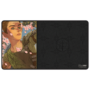 Critical Role: Bells Hells - Portrait Series Orym of the Air Ashari Black-Stitched Playmat for Tabletop Gaming