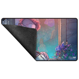 Critical Role: The Mighty Nein - Illustrated: Caduceus Clay Black-Stitched Playmat for Tabletop Gaming