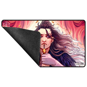 Critical Role: The Mighty Nein - Illustrated: Yasha Nydoorin Black-Stitched Playmat for Tabletop Gaming