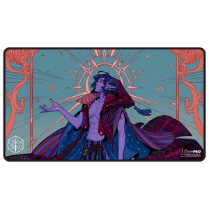 Critical Role: The Mighty Nein - Illustrated: Mollymauk Tealeaf Black-Stitched Playmat for Tabletop Gaming