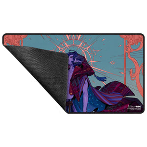 Critical Role: The Mighty Nein - Illustrated: Mollymauk Tealeaf Black-Stitched Playmat for Tabletop Gaming