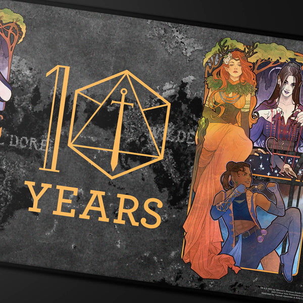 Critical Role 10th Anniversary Stitched Edge Playmat - Marisha Ray