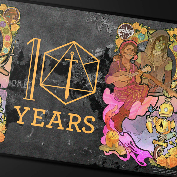 Critical Role 10th Anniversary Stitched Edge Playmat - Sam Riegel