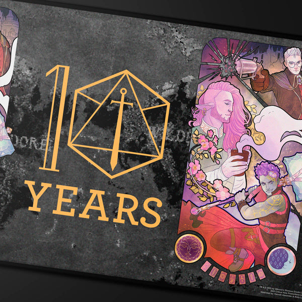 Critical Role 10th Anniversary Stitched Edge Playmat - Taliesin Jaffe