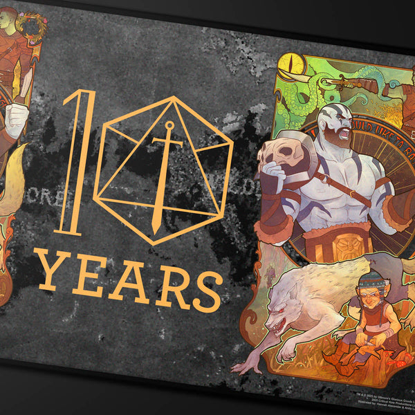 Critical Role 10th Anniversary Stitched Edge Playmat - Travis Willingham