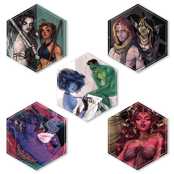 The Mighty Nein Pin-Up Sticker Pack