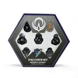 PRE-ORDER || Midnight Domain Multifaceted Daggerheart Dice Set