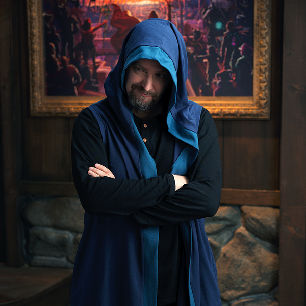 Blue online hooded cardigan