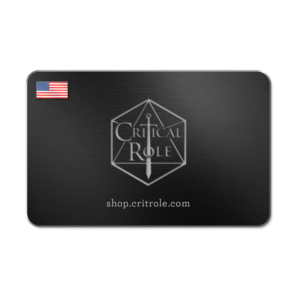 Critical Role Gift Card