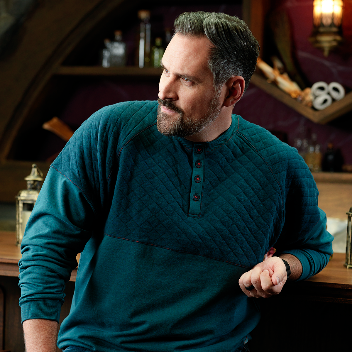 Sweater and discount long sleeve shirt