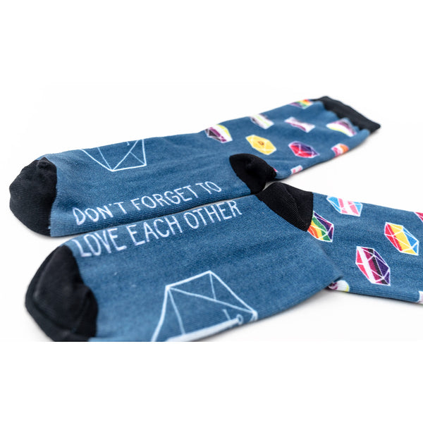 Pride "Don't Forget to Love Each Other" Socks