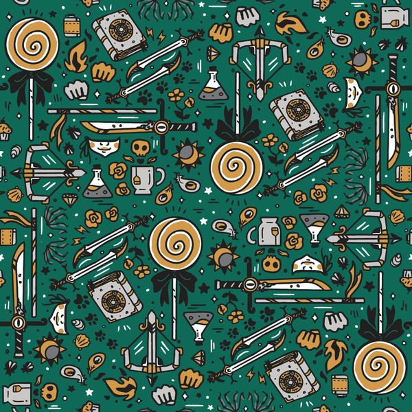 Critical Role Wrapping Paper 4 Pack: Green & Silver